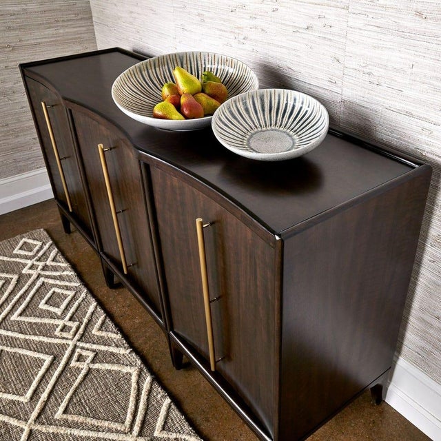 Not Yet Made - Made To Order Newl Scallop Top Console Cabinet For Sale - Image 5 of 6