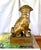 A Pair of Large Brass Foo Dog Bookends For Sale - Image 6 of 9