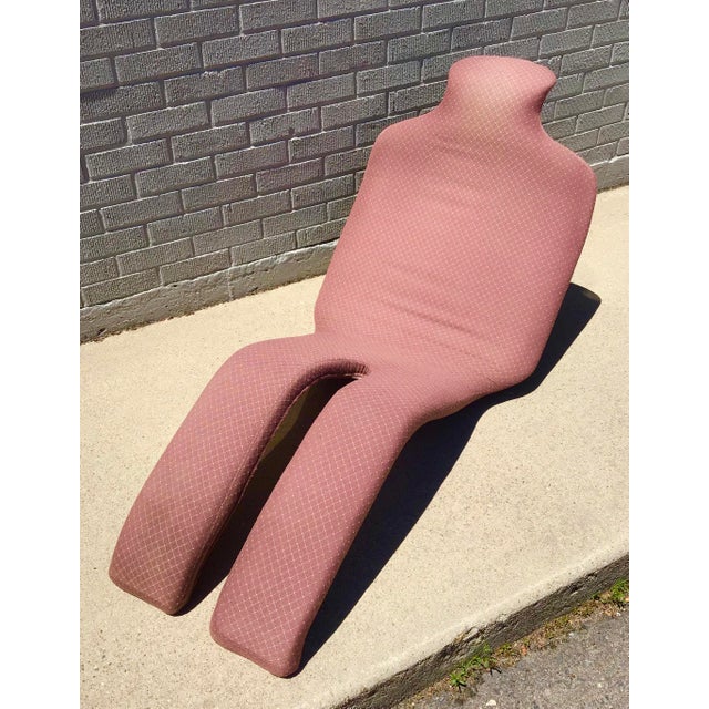 Early Bouloum Fiberglass and Fabric Lounge Chair by Olivier Mourgue. With its anthropomorphic form, the Bouloum was named...