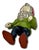 Hard to Find Unusual Model Antique American Cast Iron Figurative Standing Gnome Doorstop - Circa 1920s For Sale - Image 14 of 18