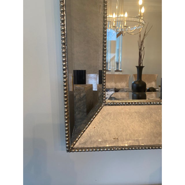 2000s Restoration Hardware Beaded Mirror Chairish
