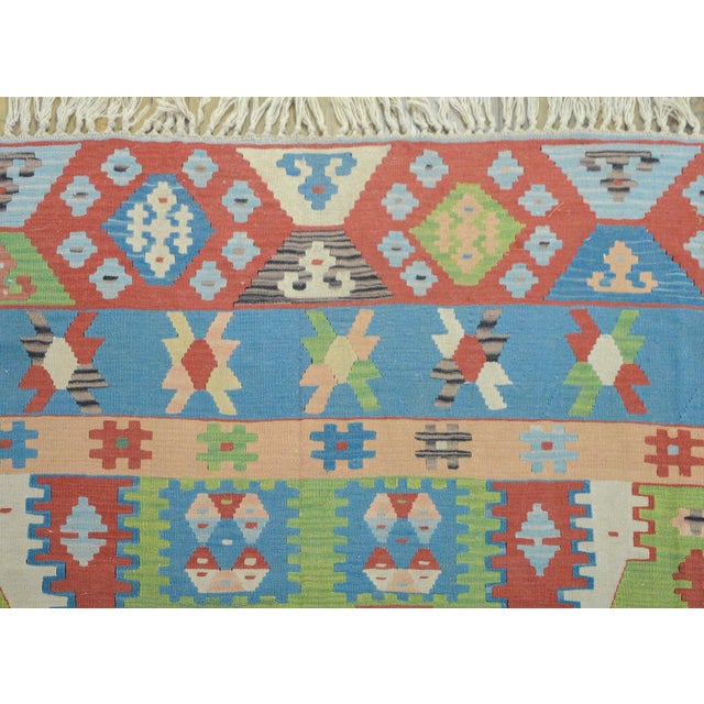 Vintage Turkish Kilim For Sale In Chicago - Image 6 of 12
