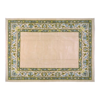 Vintage Chinese Art Deco Hand Knotted Wool Rug,11'2'' X 15'9'' For Sale