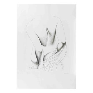 Giacomo Porzano, Nude from the Back, 1975, Etching For Sale
