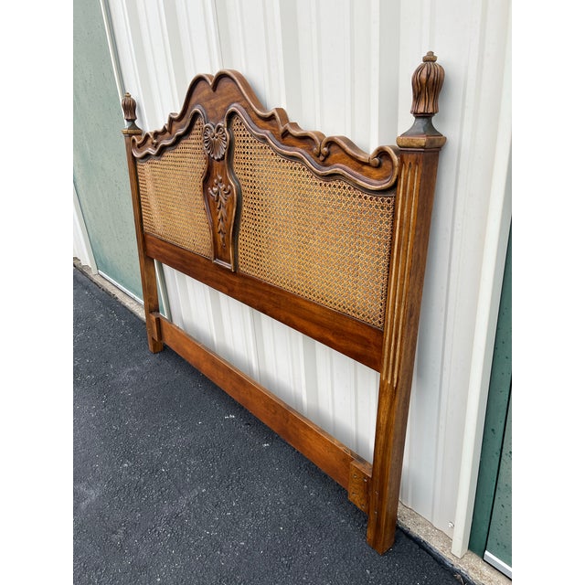 1980s Drexel Brittany Collection French Country Queen Headboard For Sale - Image 6 of 12