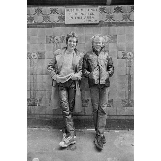 The Sex Pistols English rock guitarist, singer, actor and radio DJ Steve Jones and English drummer Paul Cook of punk rock...