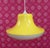 1970s Space Age Yellow Plastic UFO Ceiling Lamp, 1970s For Sale - Image 5 of 11