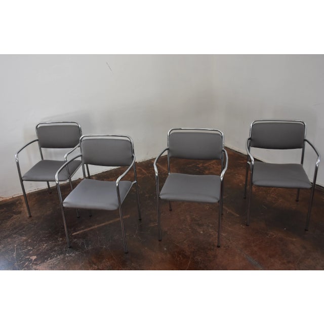 Vintage Armchairs, GDR, Set of 4 For Sale - Image 9 of 10