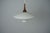 Manufacturer: Unknown, Denmark Designer: Unknown Model: "UFO" Material: Opal glass and teak Age: 1960s Height: 27 cm...