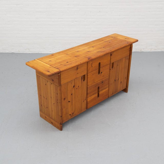Wood Pine Sideboard by Silvio Coppola for Fratelli Montina, 1960s For Sale - Image 7 of 17