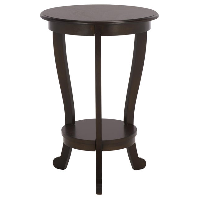 Coffee Mary Pedestal Table in Dark Chocolate For Sale - Image 8 of 8