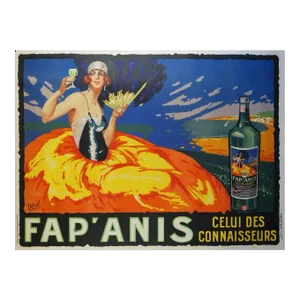 Large Fap'Anis Drink Advertising Poster, Circa 1930