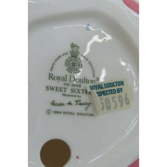 Royal Doulton HN3648 Sweet Sixteen English Bone China Porcelain Figurine For Sale In Miami - Image 6 of 11