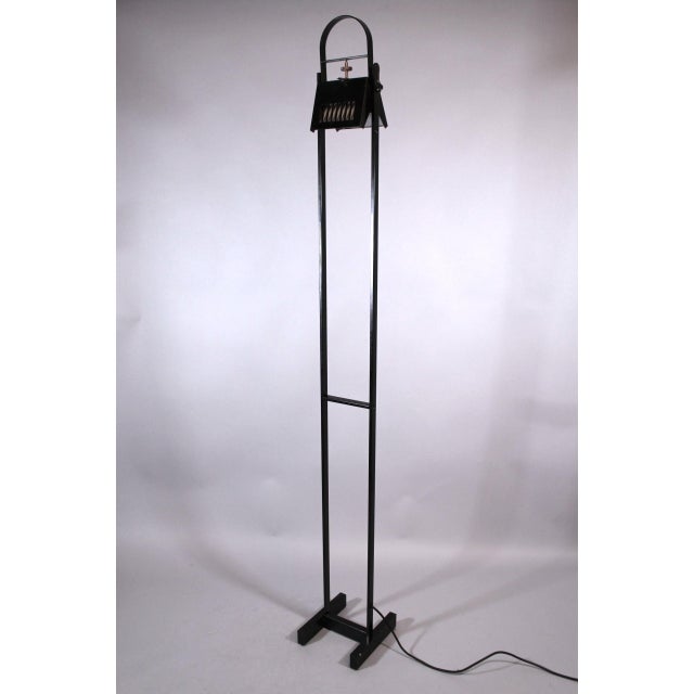 Bauhaus 1980's Italian Postmodern Metal Floor Lamp by Plana Milano For Sale - Image 3 of 17