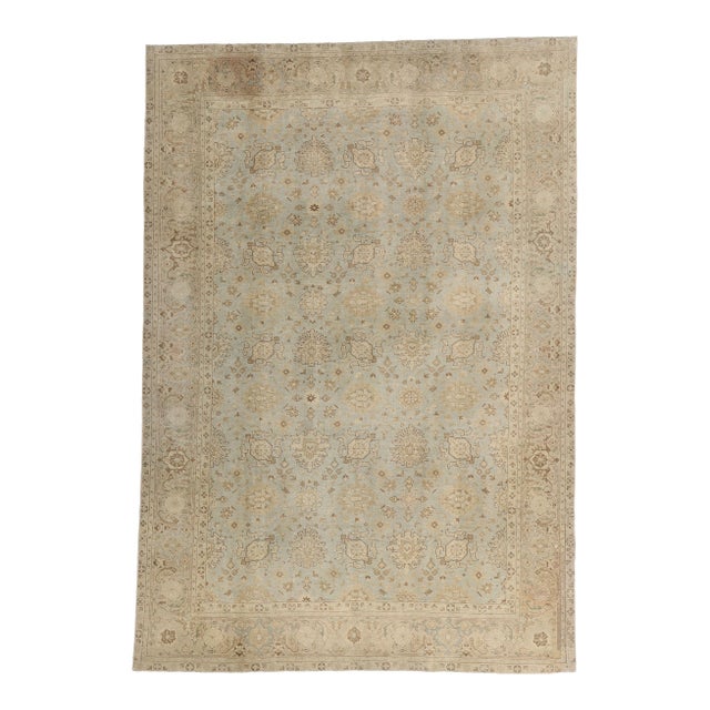 Antique Persian Tabriz Rug, 06'06 X 09'04 For Sale