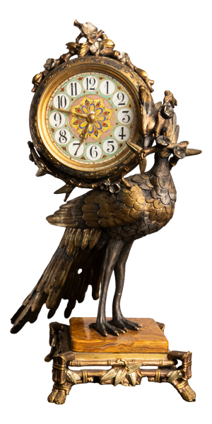 Napoleon III Mantel Clock in Gilt Bronze from Viot & Cie, 1890s