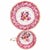 English Vintage Tableware by Paragon China "Shadowland" Pattern 12 Place Settings Made in England Rare Circa 1930s Pink Floral Fine Bone China 84 Pieces For Sale - Image 3 of 6