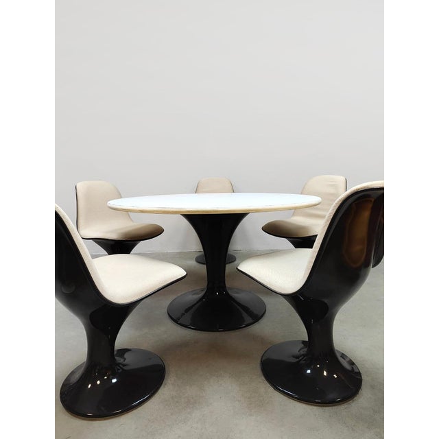 Herman Miller Space Age Orbit Dining Set by Markus Farner & Walter Grunder for Herman Miller, 1960s, Set of 6 For Sale - Image 4 of 10