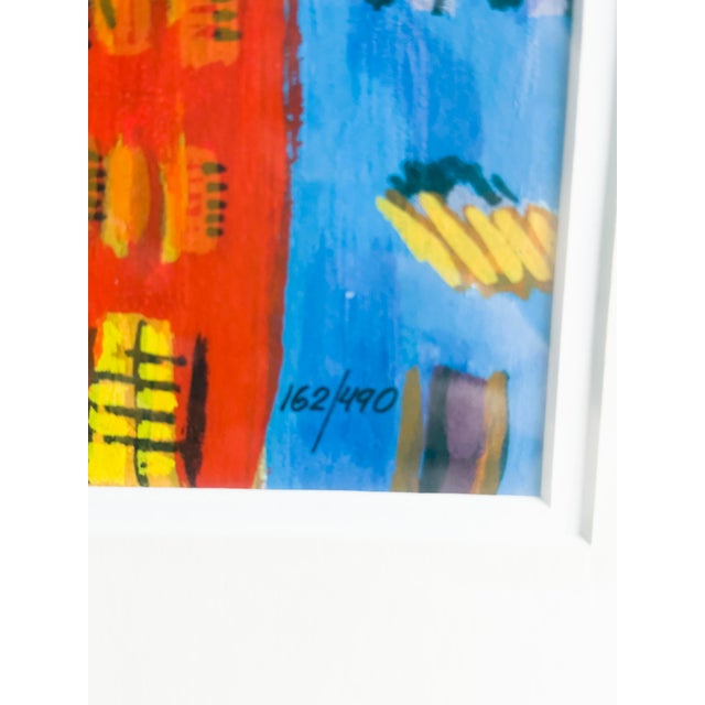 Blue Shlomo Alter “Paradise City” Contemporary Limited Edition Seriolithograph in Color on Wove Paper, Signed and Numbered For Sale - Image 8 of 18