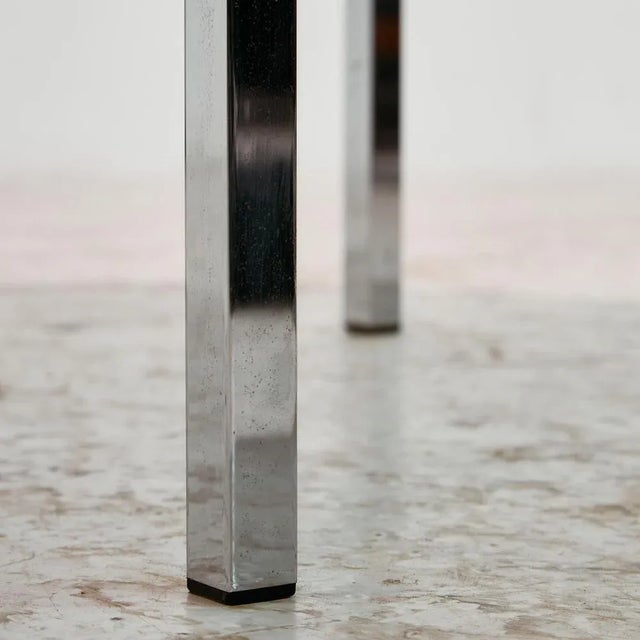 Chrome and Glass Coffee Table For Sale - Image 9 of 17