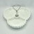 Vintage Fenton Milk Glass Hobnail Tricorn Divided Dish (3-Part) With Metal Handle 7-Inch For Sale In Philadelphia - Image 6 of 13