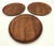 Mid-Century Modern Mid 20th Century Teak Bentwood Appetizer Plates or Trinket Dishes, Set of 3 For Sale - Image 3 of 10