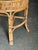 Brown 1970s Burnt Bamboo and Rattan Demilune Console Table For Sale - Image 8 of 12