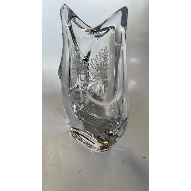 Mid-Century Modern 1970s Vintage Daum France Crystal Owl Figurine For Sale - Image 3 of 8