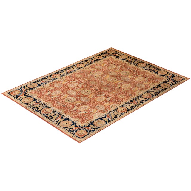 Red Mogul, One-of-a-Kind Hand-Knotted Area Rug - Red, 8' 10" x 12' 5" For Sale - Image 8 of 8