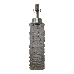 Brutalist Glass Lamp in the Carl Fagerlund Style