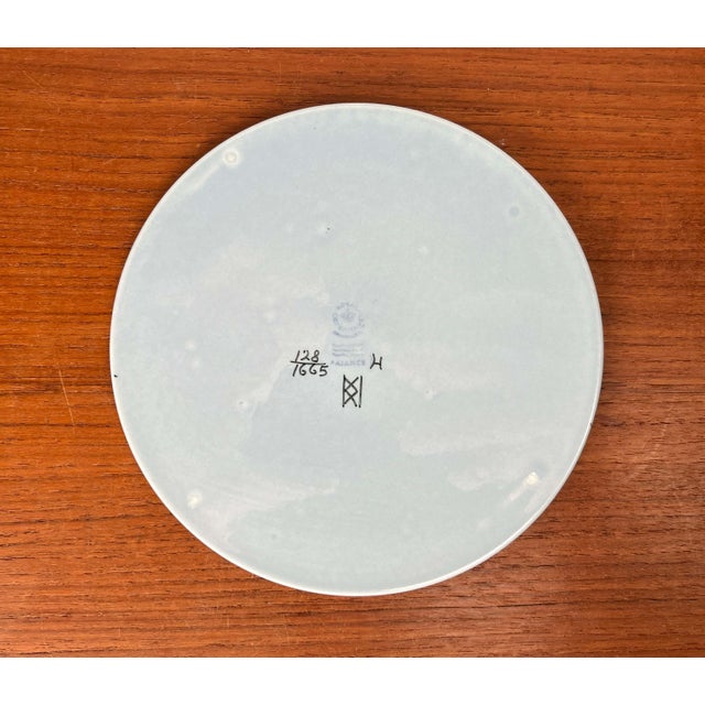 Mid-Century Modern Danish Crazy Bird Design Plate Coaster by Beth Breyen for Royal Copenhagen For Sale - Image 12 of 15