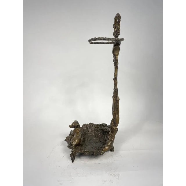 Solid Bronze Umbrella Holder, 1940s For Sale - Image 4 of 11