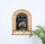 Marvellous Côte d'Azur style arch-shaped wall mirror in bamboo and rattan and wicker. This fantastic item was produced in...