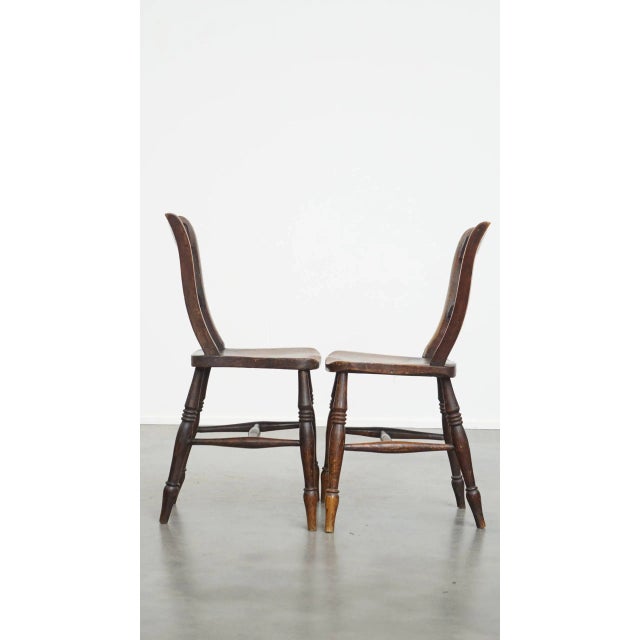 Antique English Oxford Dining Chairs, Set of 12 For Sale - Image 3 of 15