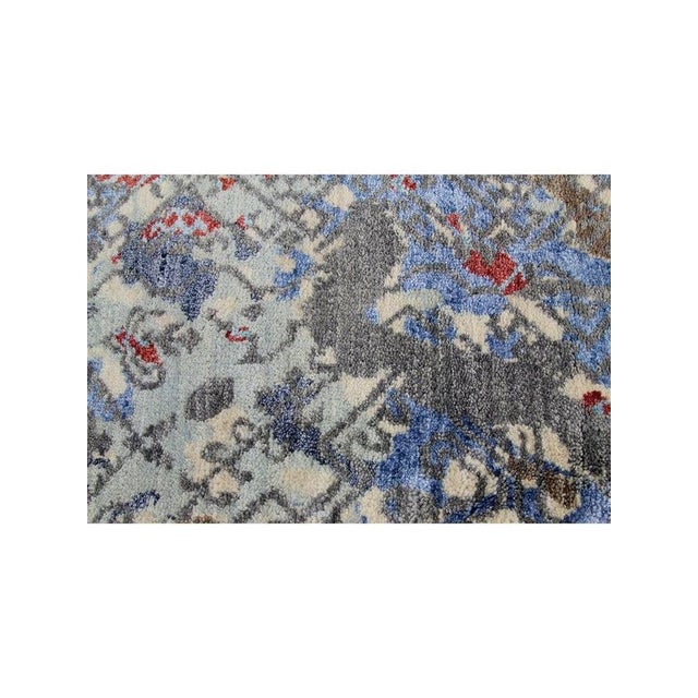1990s Handwoven Modern Abstract Area Rug 9x12 For Sale - Image 10 of 11