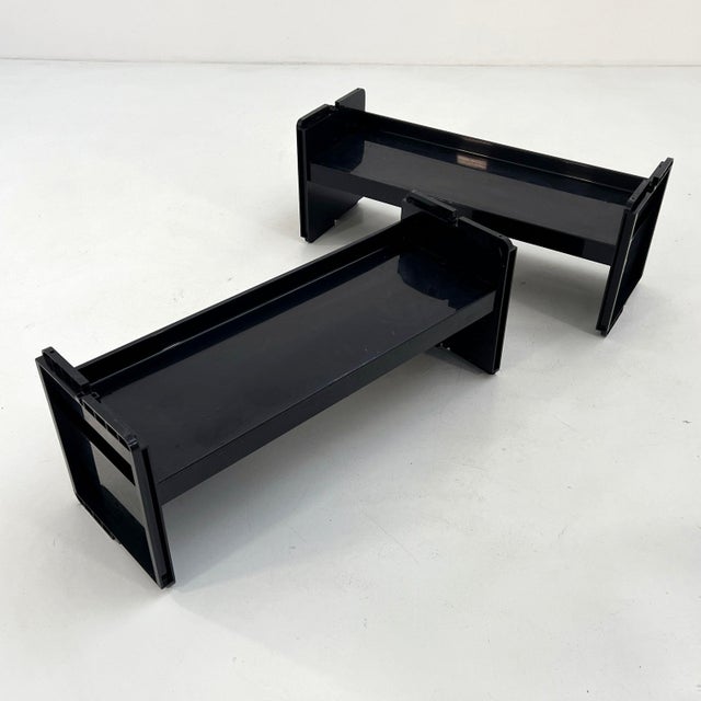 Black Modular Jeep Bookcase by De Pas, D'Urbino and Lomazzi for BBB, 1970s, Set of 2 For Sale - Image 6 of 9