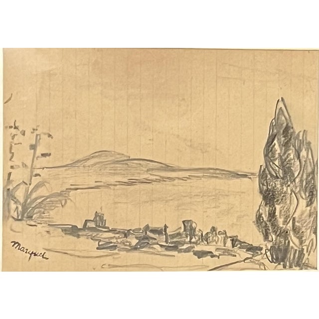 Albert Marquet, Southern Landscape, Original Drawing For Sale