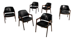 Mid-Century Modern Italian Model 814 Chairs from Cassina, 1960s, Set of 6
