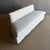 84"L x 26"W x 33"H The Bloom Bay Banquette features clean lines and a soft linen cover for a relaxed, tailored look....