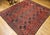 Late 19th Century Vintage Turkmen Ersari in Allover Geometric Pattern in Red, Blue, Navy, Brown For Sale - Image 5 of 14