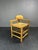 Postmodern Brutalist Dutch Oak Corner Chair with Rush Seat, 1970s For Sale - Image 15 of 18