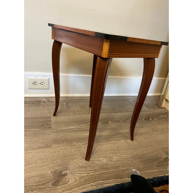 Vintage Italian Marquetry Music Box Table Chairish