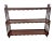 Gorgeous Antique Mahogany Plate Shelf small Book Display Free standing or wall mount 26" X 7" Deep X 32" wide. ““Very Good...