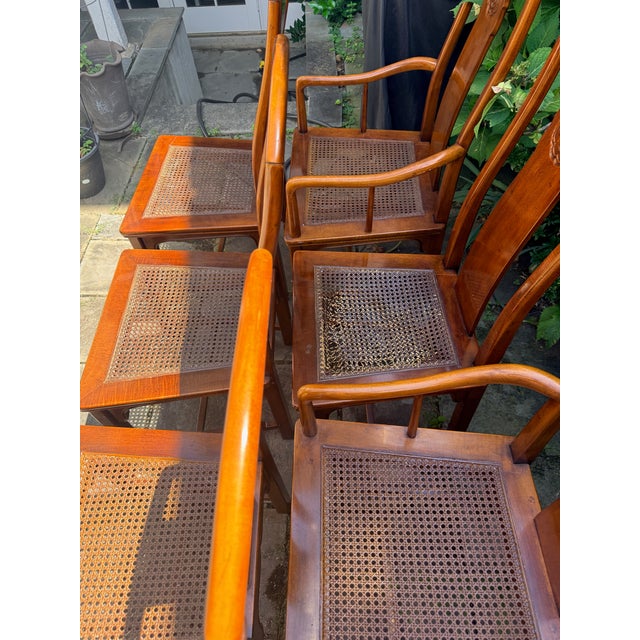 Set of 6 Vintage Henredon Chinese Chippendale Chairs For Sale - Image 12 of 16