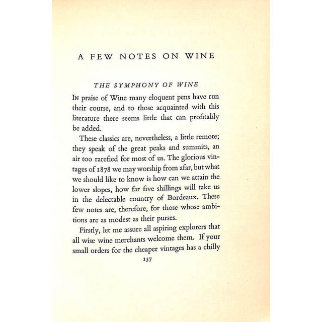 "The Anatomy of Dessert With a Few Notes on Wine" 1933 Bunyard, Edward A. For Sale In New York - Image 6 of 9