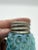 Victorian Antique Blue Lattice Blown Glass Salt or Pepper Shaker by Northwood, Circa 1890-1910's For Sale - Image 3 of 9