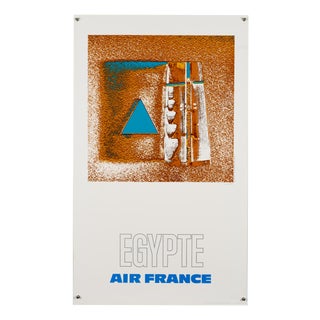 Air France Egypte Travel Poster by Raymond Pagès, 1971 For Sale