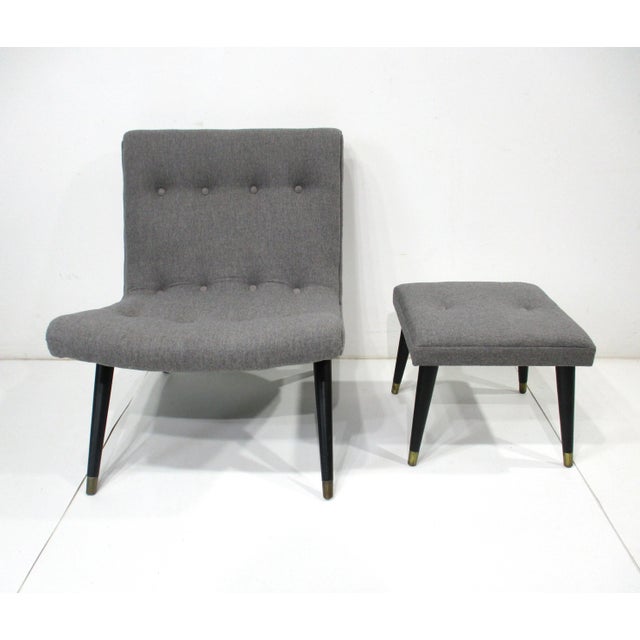 Lounge Chair and Ottoman in the Style of Milo Baughman For Sale In Cincinnati - Image 6 of 10