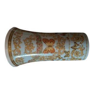 Versace Porcelain Vase For Sale