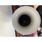 Ceramic Mid 20th Century 18" Chinese Famille Jaune Porcelain Vase - Hand Painted Maiden Scene For Sale - Image 7 of 8